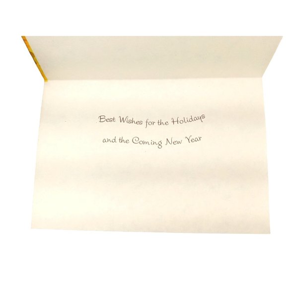 Vintage Christmas Card Girl Bird 60s Pink Yellow American Greetings Lot Of 6 New - Picture 4 of 7